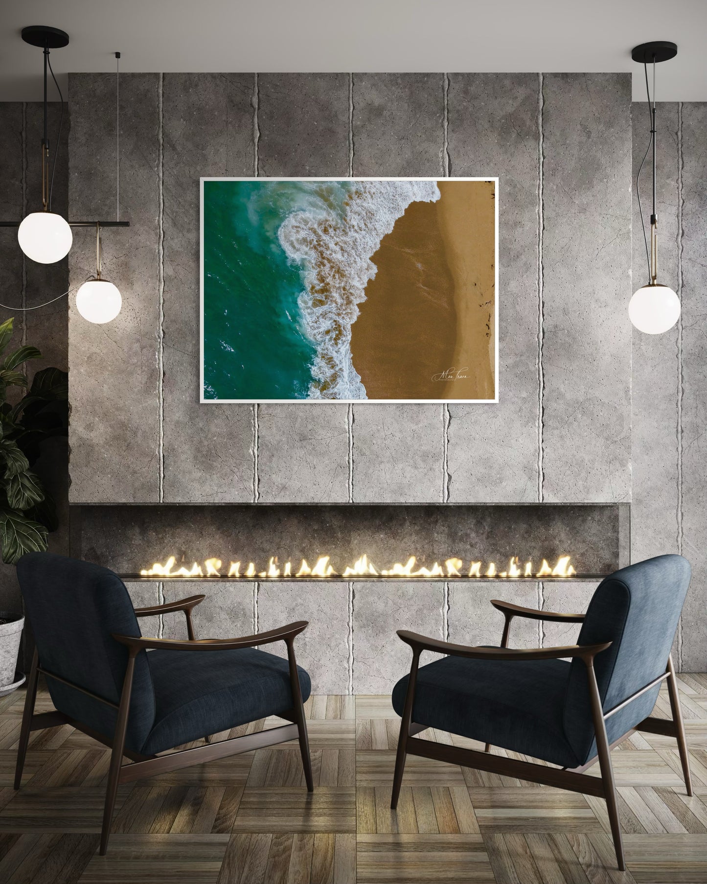 Waves Crashing on the Shore