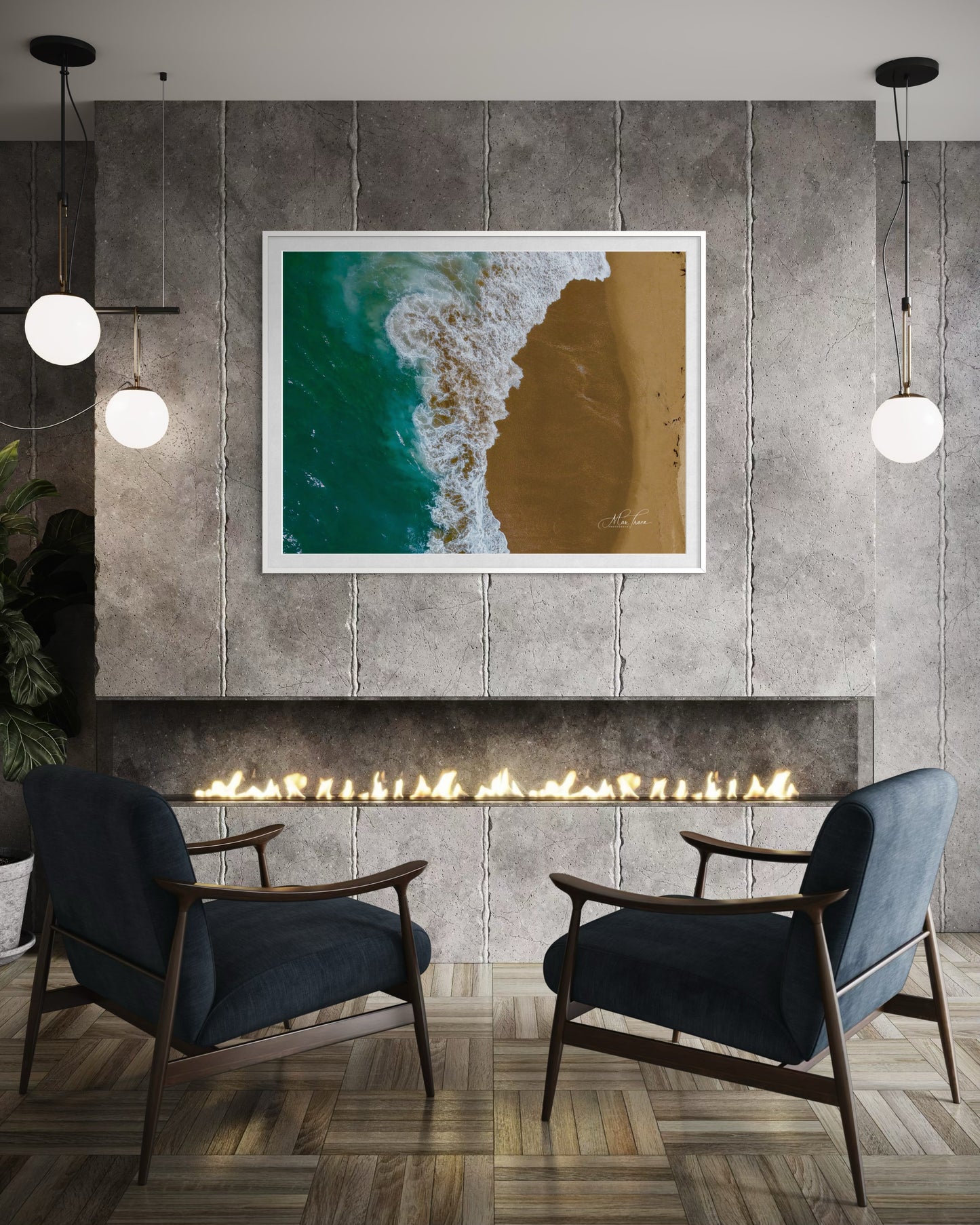 Waves Crashing on the Shore