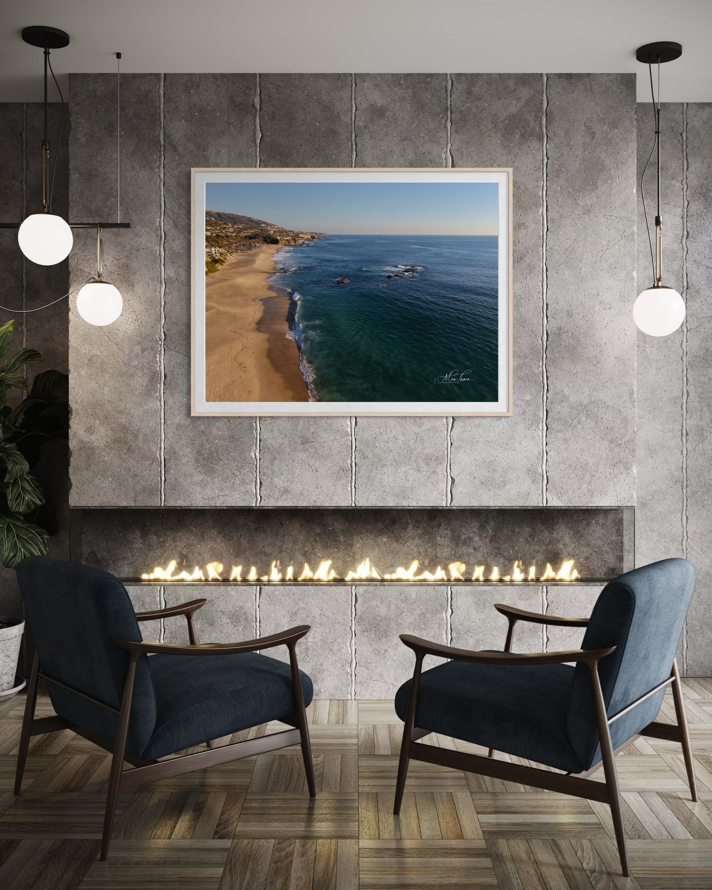 Sunlit Coastline