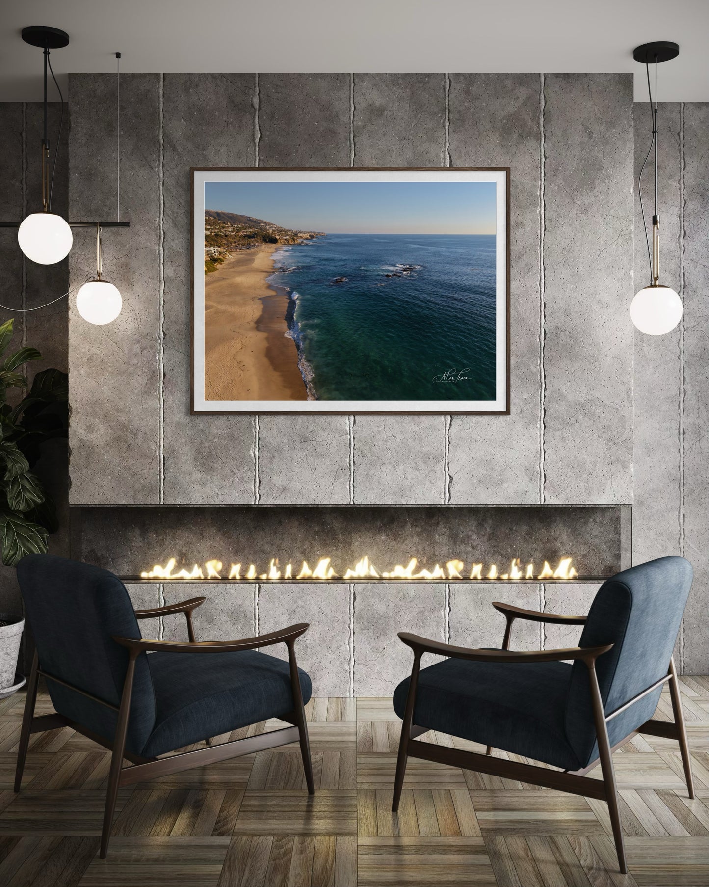 Sunlit Coastline